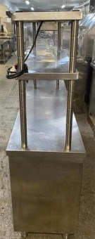 Ερμάριο Ανοξείδωτο Με 2 Συρόμενες Πόρτες με Διπλό Ράφι Μεταχειρισμένο